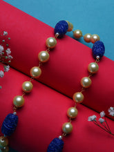 Beaded Mala Necklace with Pearl & Onyx Stones