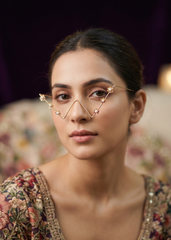 Gold-Tone Pearl Blossom Wave Facelet
