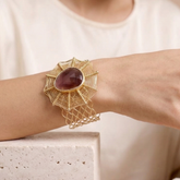 Monalisa Stone Statement Handcuff Bracelet
