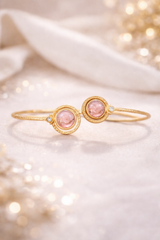 Crystal Pink Rose Quartz Handcuff
