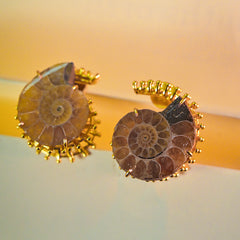 Natural Sea Shell Stone Statement Earrings