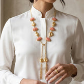 Golden Reverie Brass Necktie Necklace