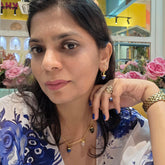 Blue Crystal Pendant Necklace Earrings Set