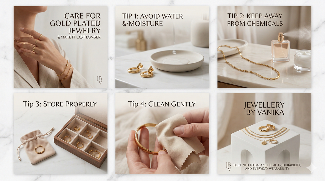 How to Care for Gold-Plated Jewelry and Make It Last Longer