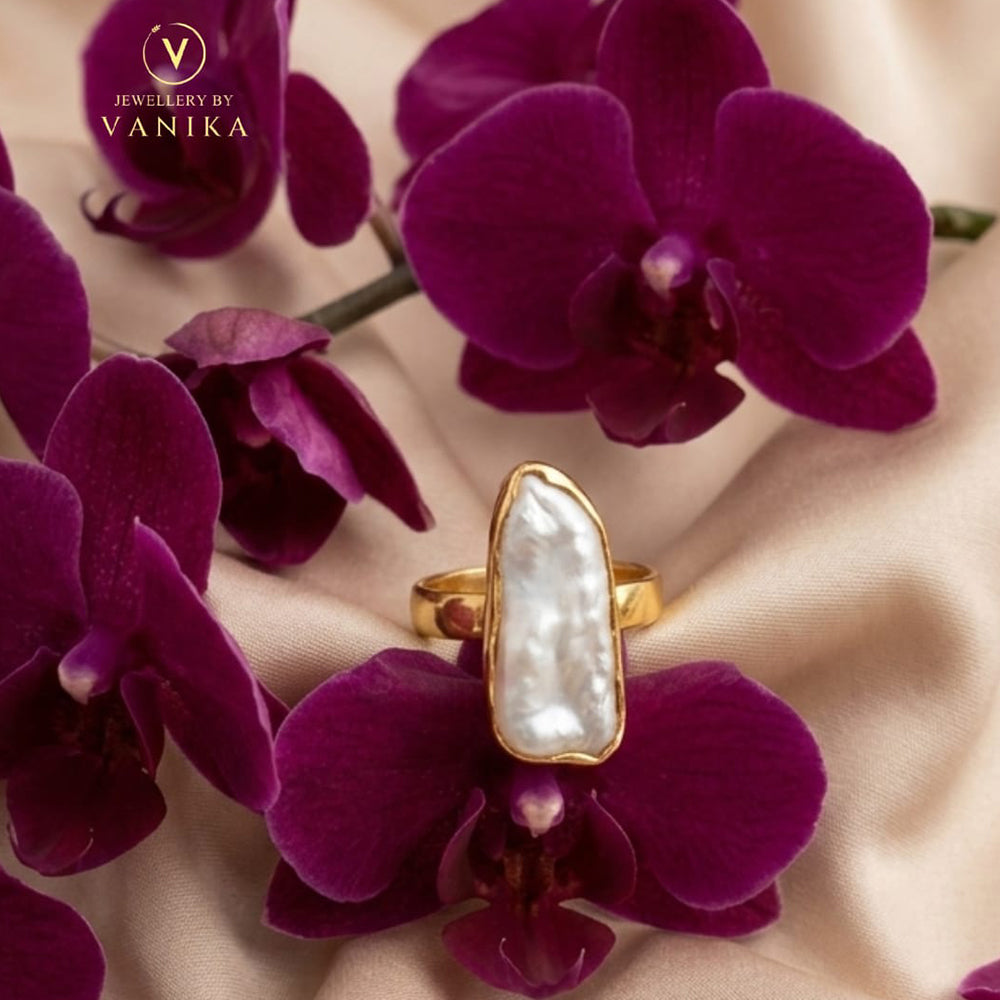Irregular Baroque Pearl Ring