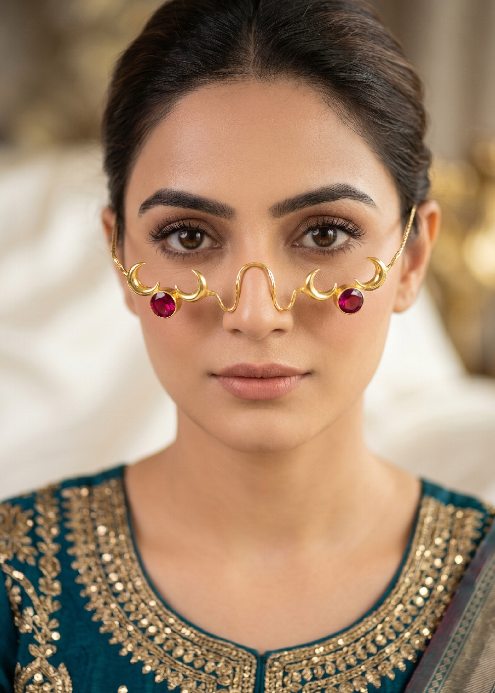 Gold Royal Ruby Moon Facelet