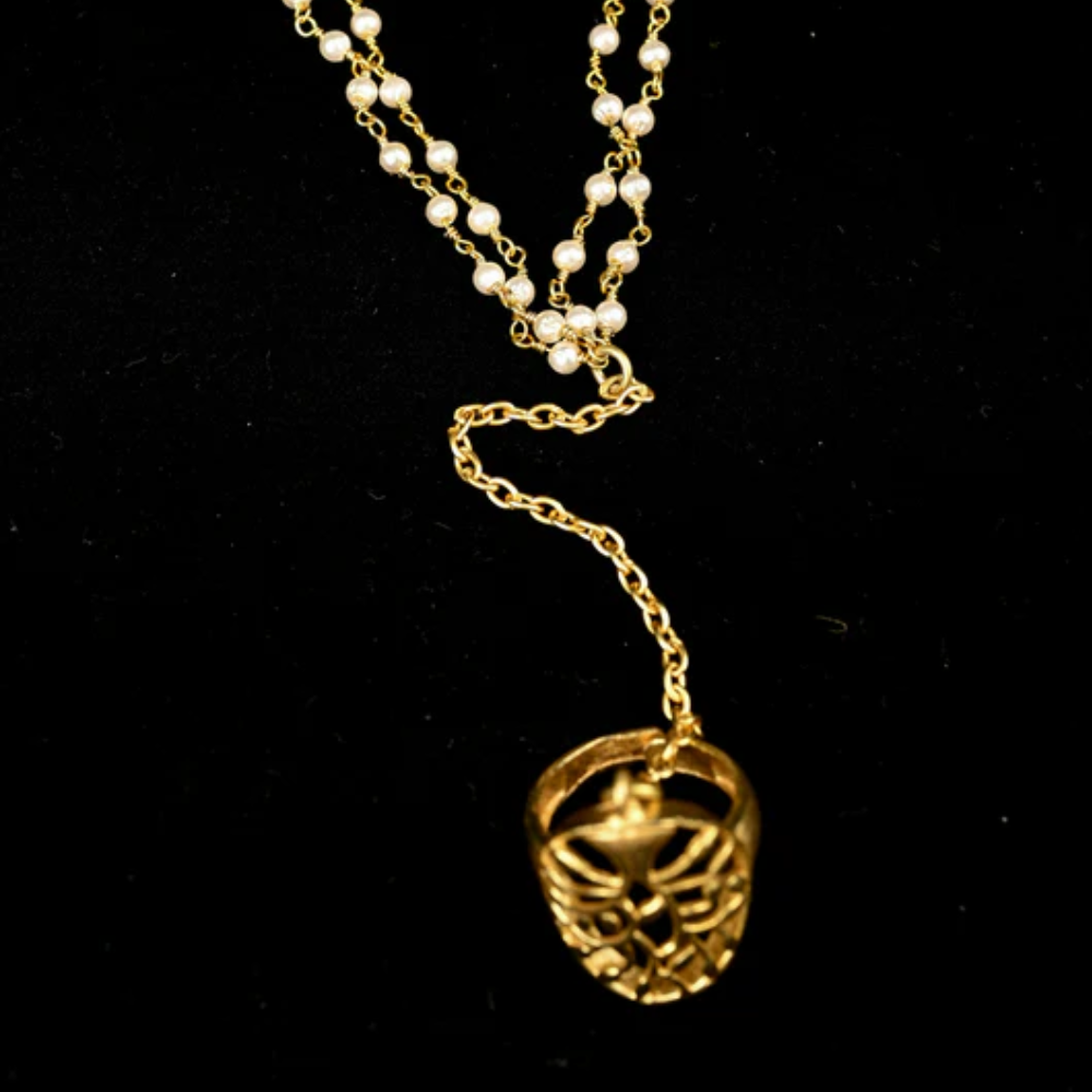 Pearl Golden Ring Bracelet Hathphool