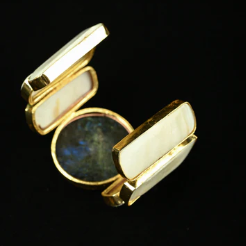 Mother of Pearl Luxe Gold-Tone Statement Cuff